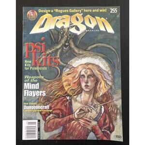 TSR dragon Magazzine ,255 Desing a Rogues Gallery Hero And Win